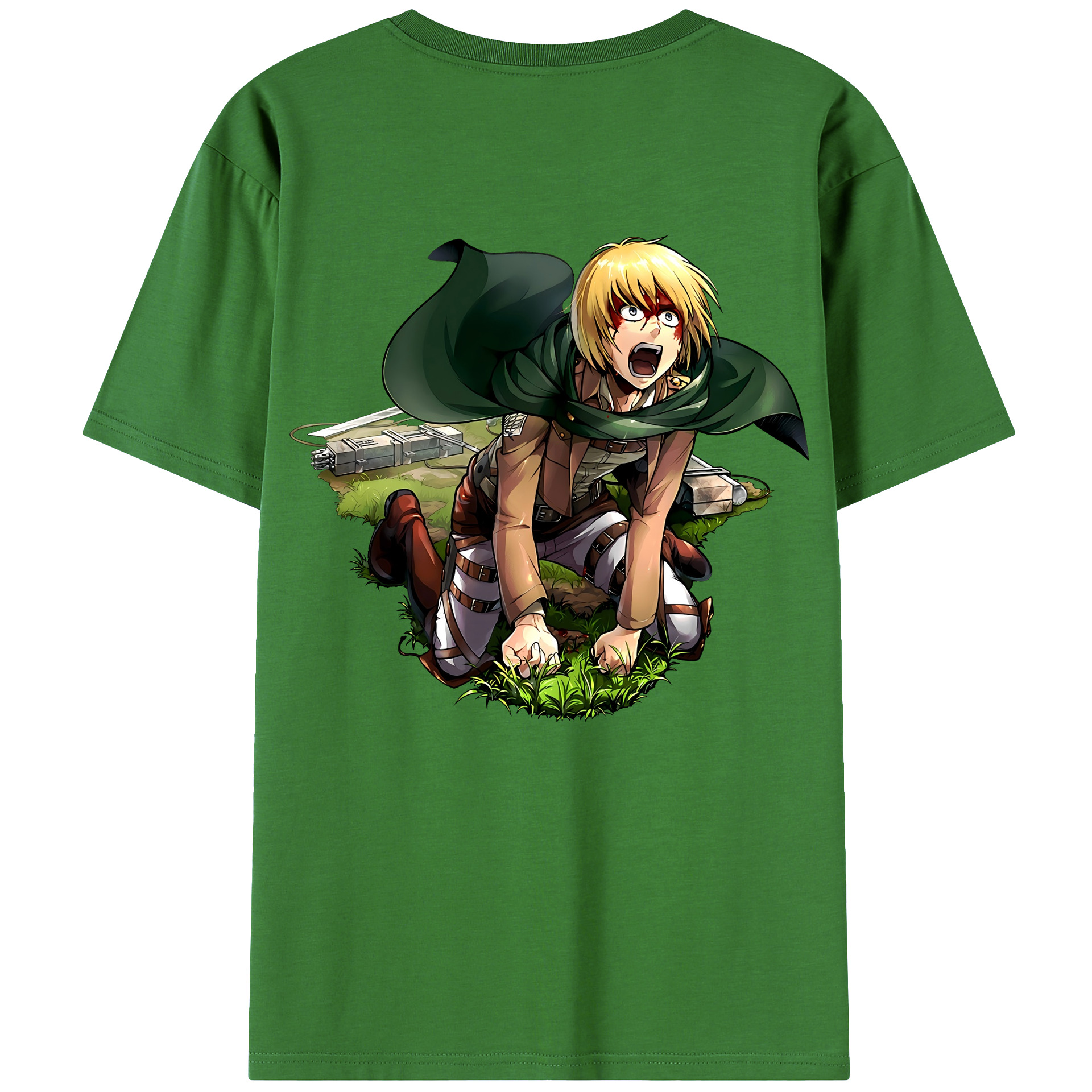 （画像用） 進撃の巨人 アルミン·アルレルト Attack on Titan Armin Arlert レディース半袖Tシャツ(バックプリント)